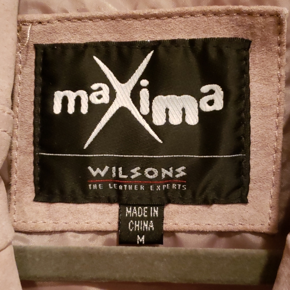 Vintage Maxima Wilson's Tan Leather Coat in Med - Picture 3 of 9